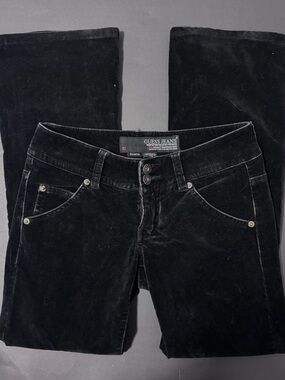 guess vintage low-rise velvet jeans